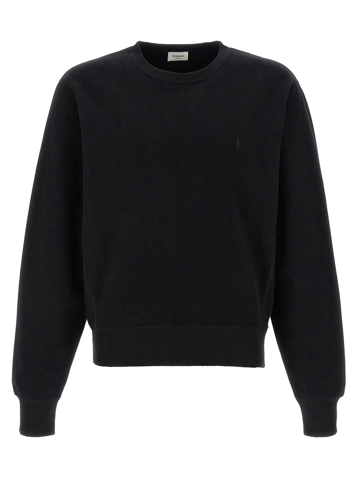Saint Laurent Black Cotton Sweatshirt