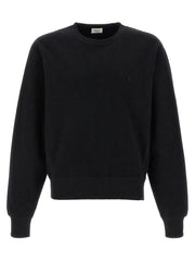 Saint Laurent Black Cotton Sweatshirt