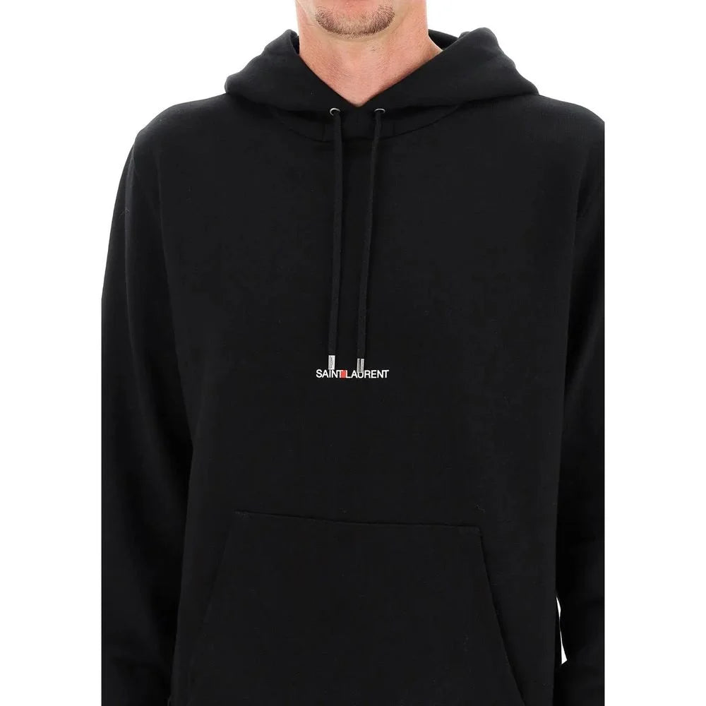 Saint Laurent Black Cotton Sweatshirt - XXL