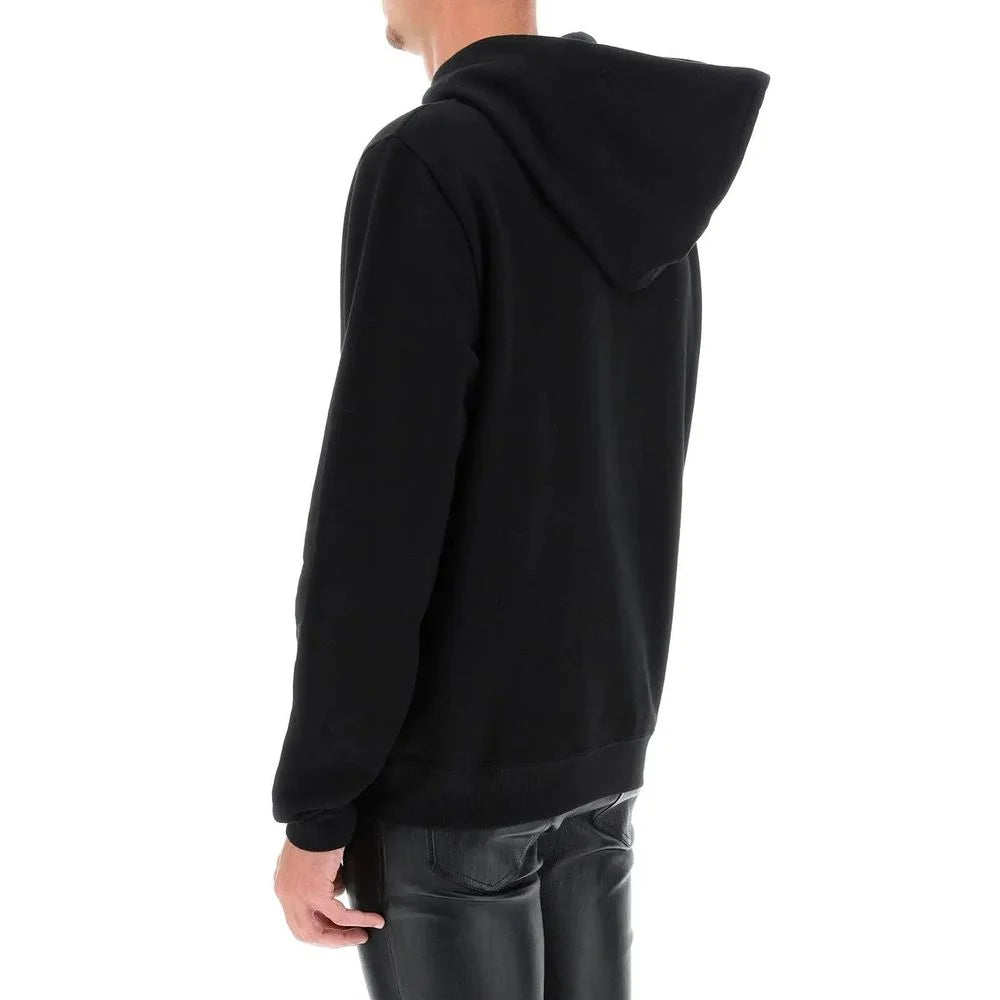 Saint Laurent Black Cotton Sweatshirt - XXL