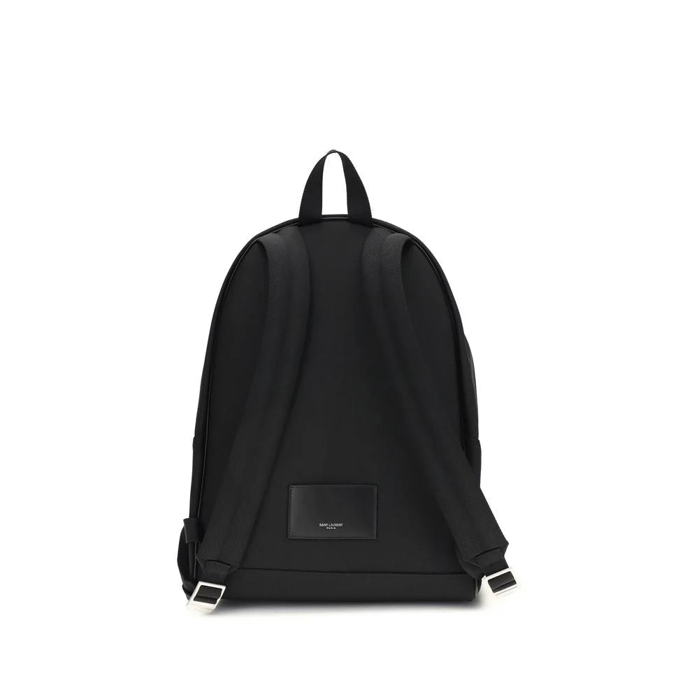 Saint Laurent Black Fabric Backpack