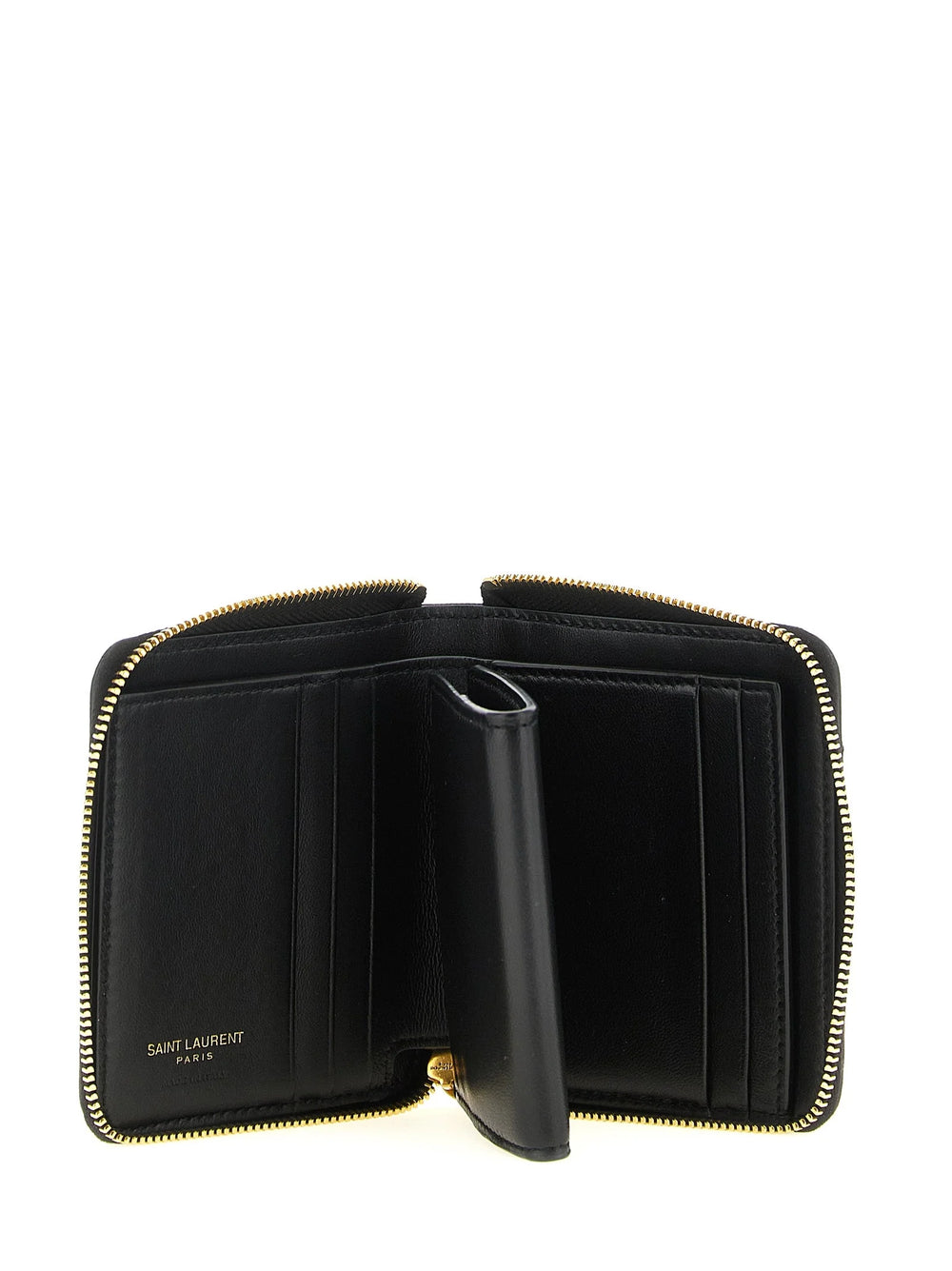 Saint Laurent Black Lamb Leather Cardholder