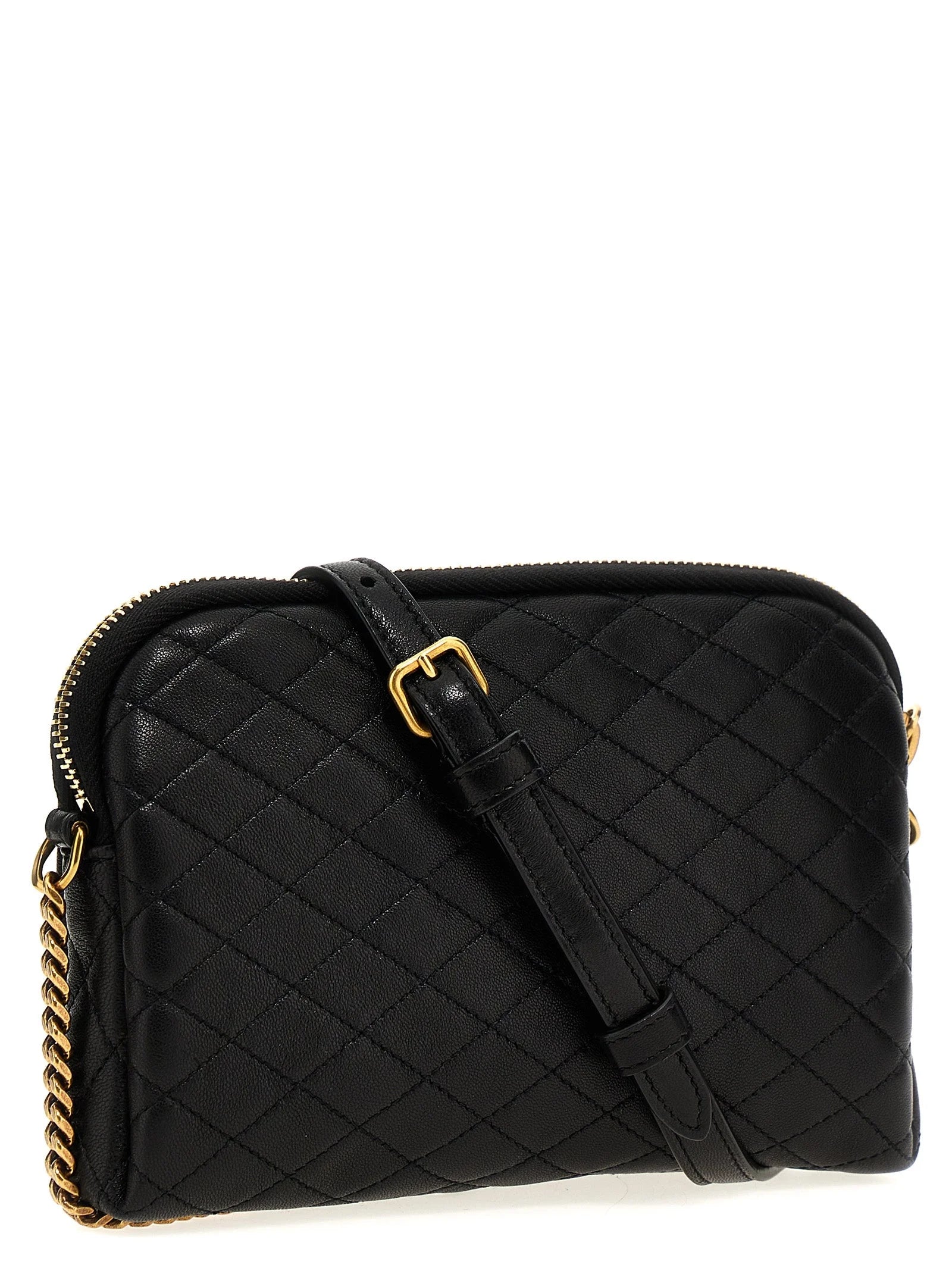 Saint Laurent Black Lamb Leather Crossbody Bag