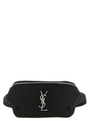 Borsa a tracolla in pelle d'agnello nera Saint Laurent