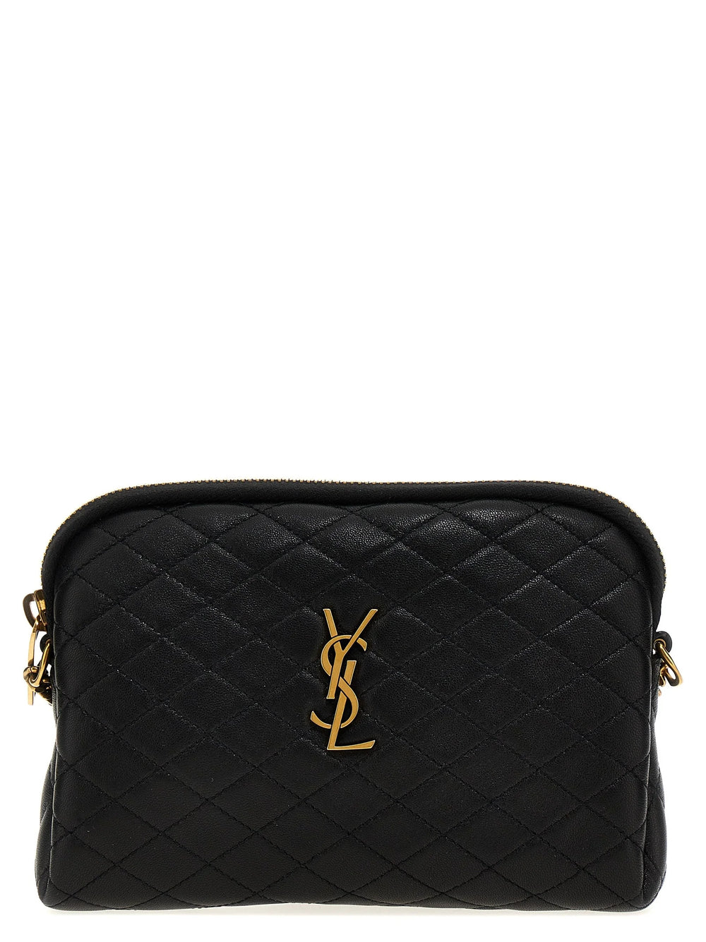 Saint Laurent Black Lamb Leather Crossbody Bag