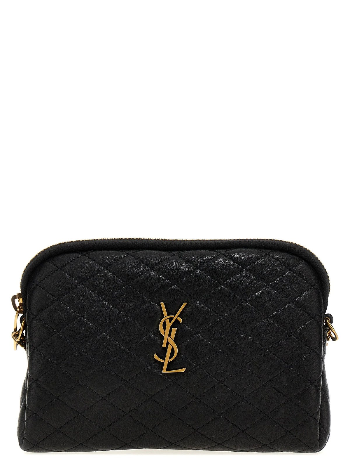 Saint Laurent Black Lamb Leather Crossbody Bag