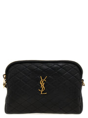 Saint Laurent Black Lamb Leather Crossbody Bag