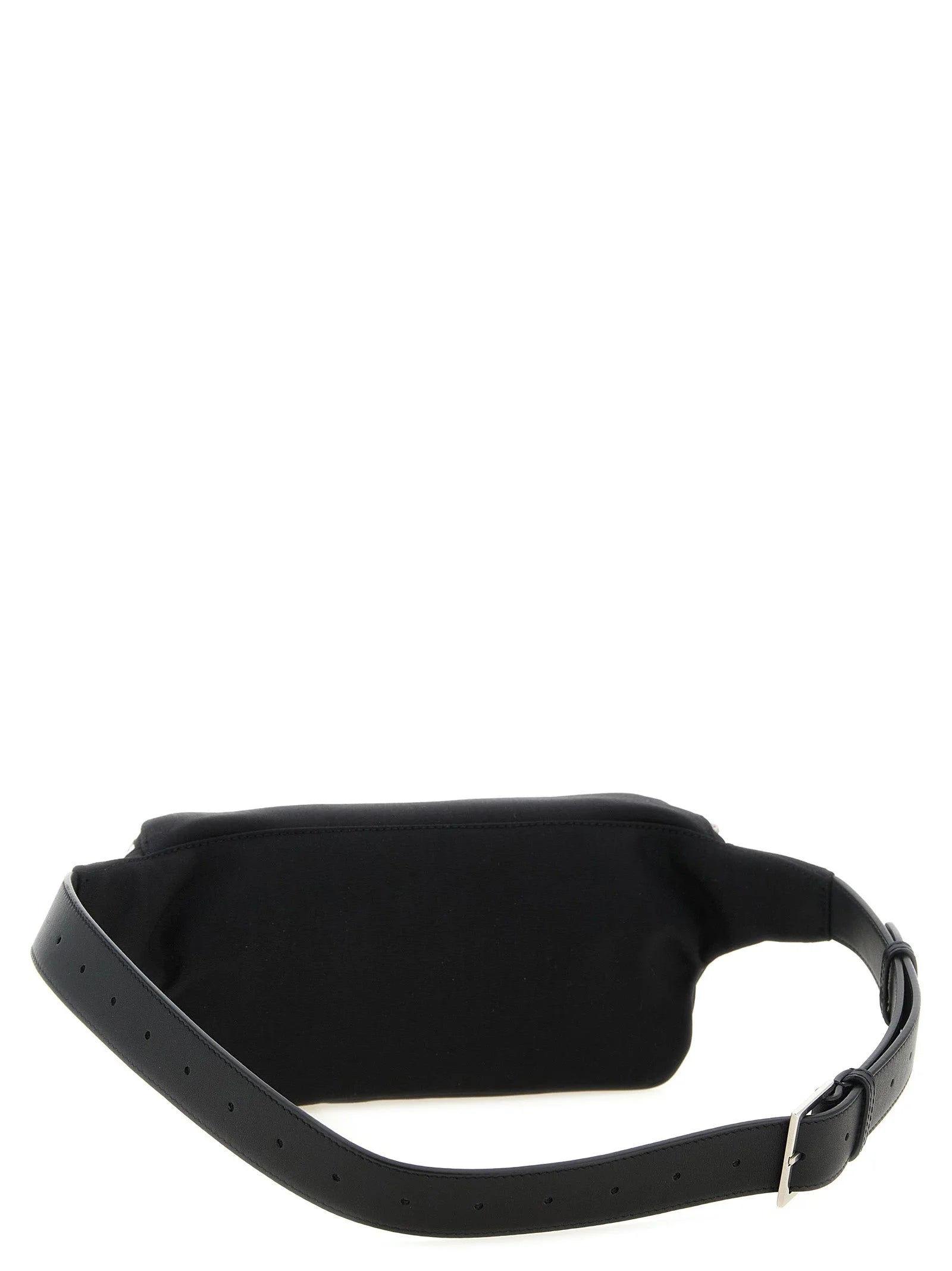 Borsa a tracolla in pelle d'agnello nera Saint Laurent