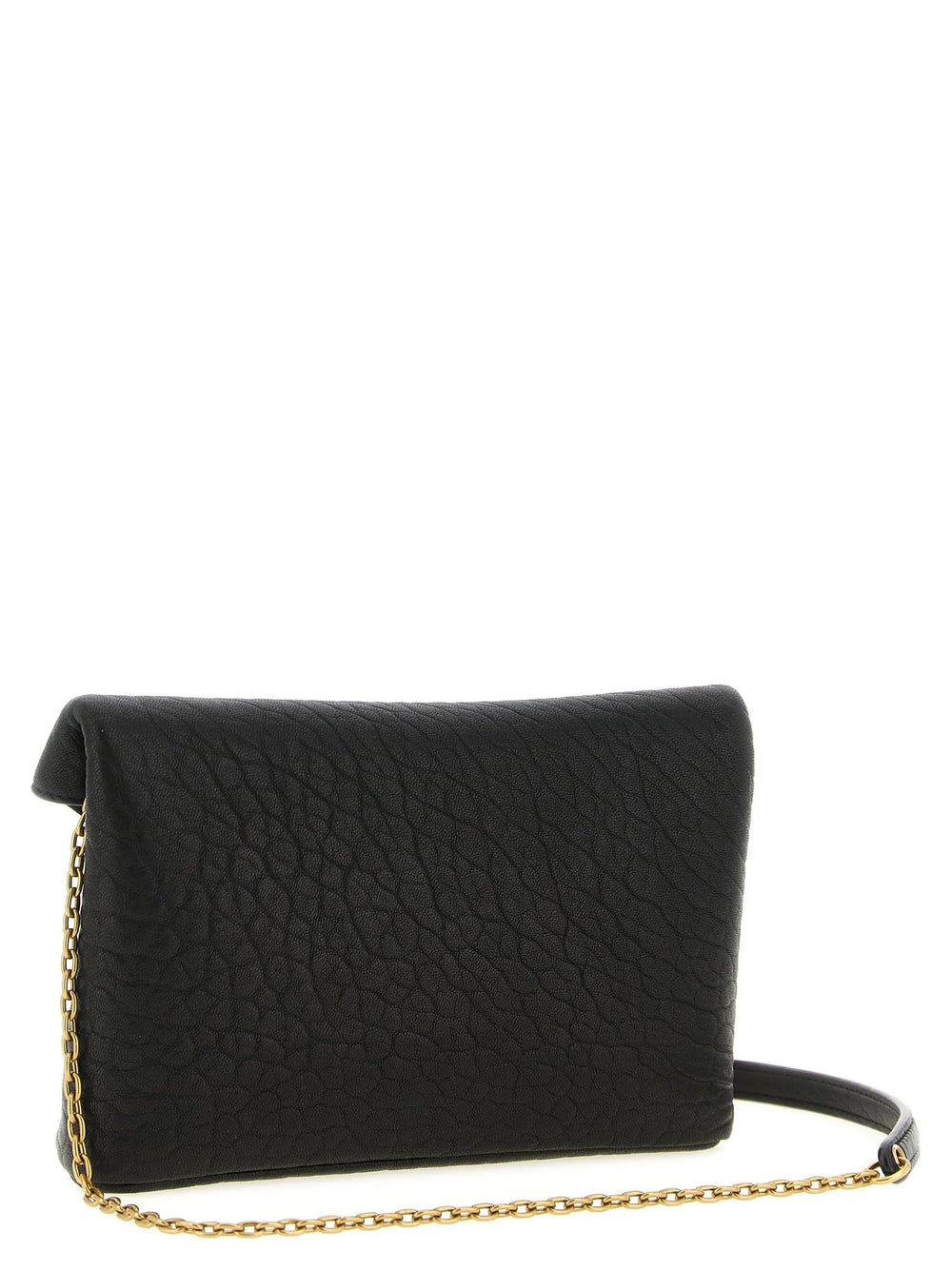 Saint Laurent Black Lamb Leather Crossbody Bag