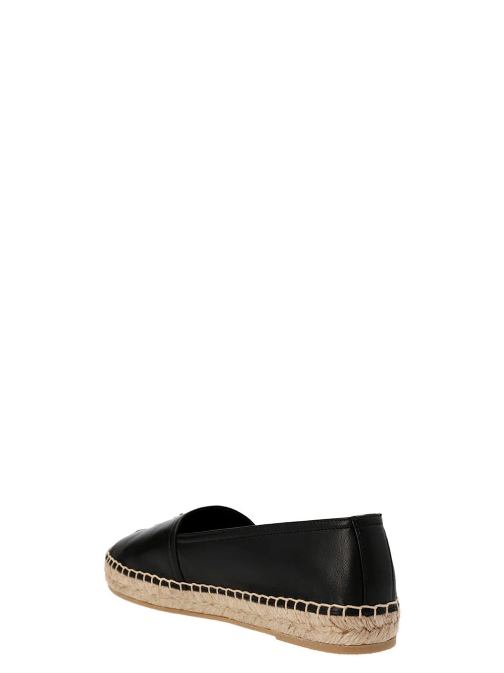 Saint Laurent Black Lamb Leather Espadrilles - EU35.5/US5.5