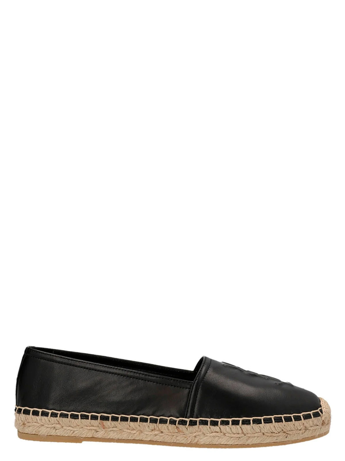 Saint Laurent Black Lamb Leather Espadrilles - EU35.5/US5.5
