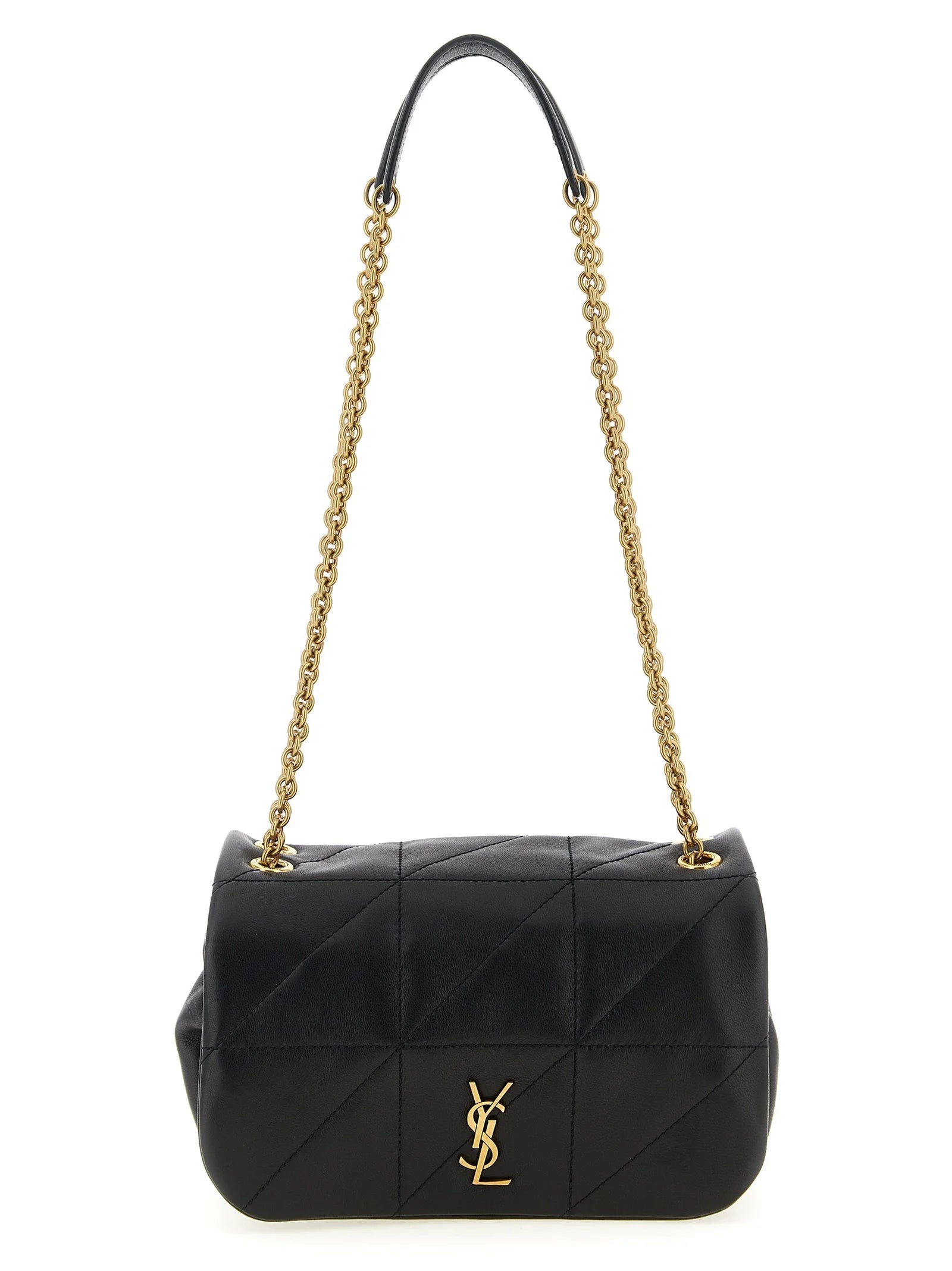 Saint Laurent Black Lamb Leather Shoulder Bag