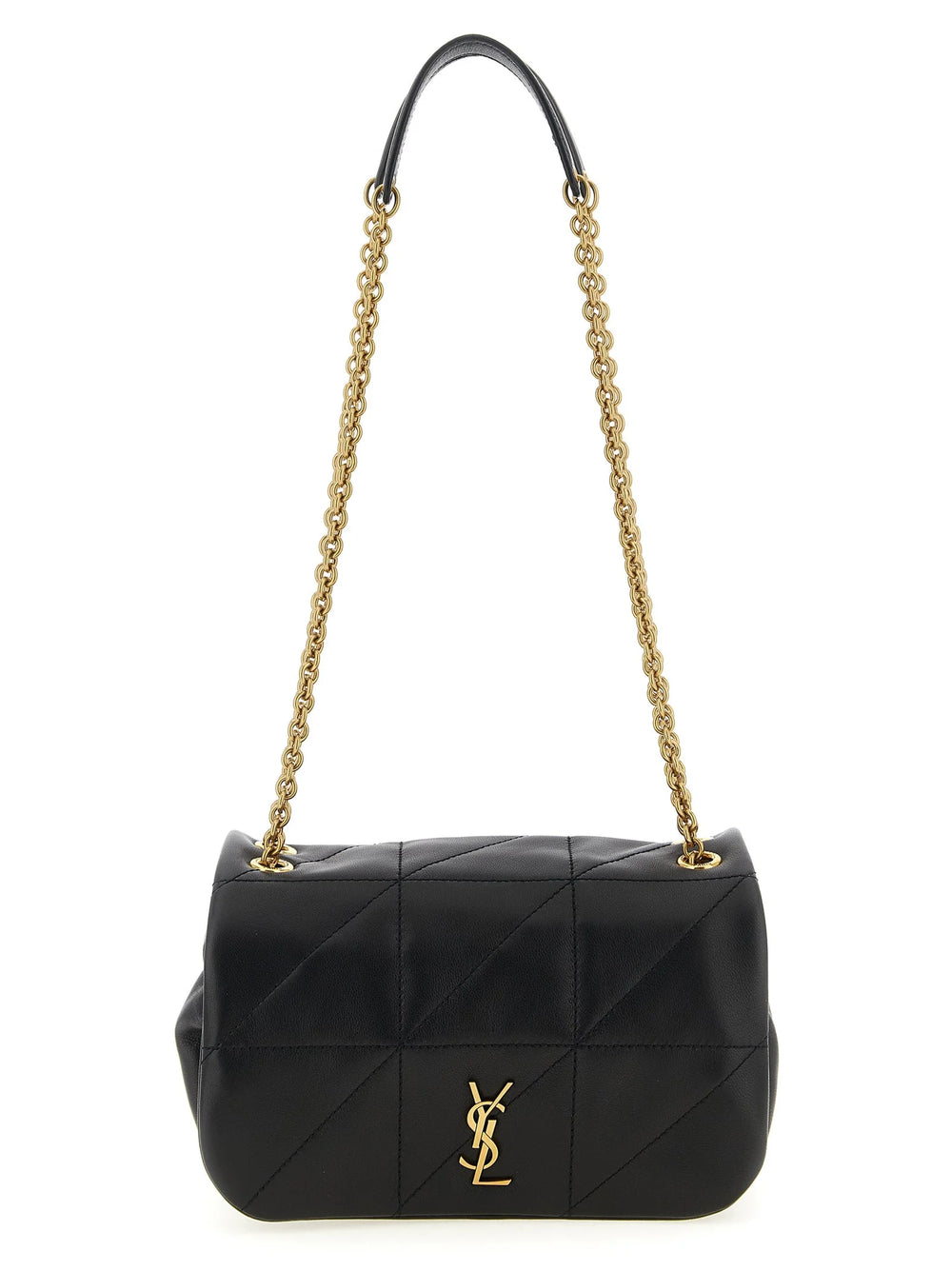 Saint Laurent Black Lamb Leather Shoulder Bag