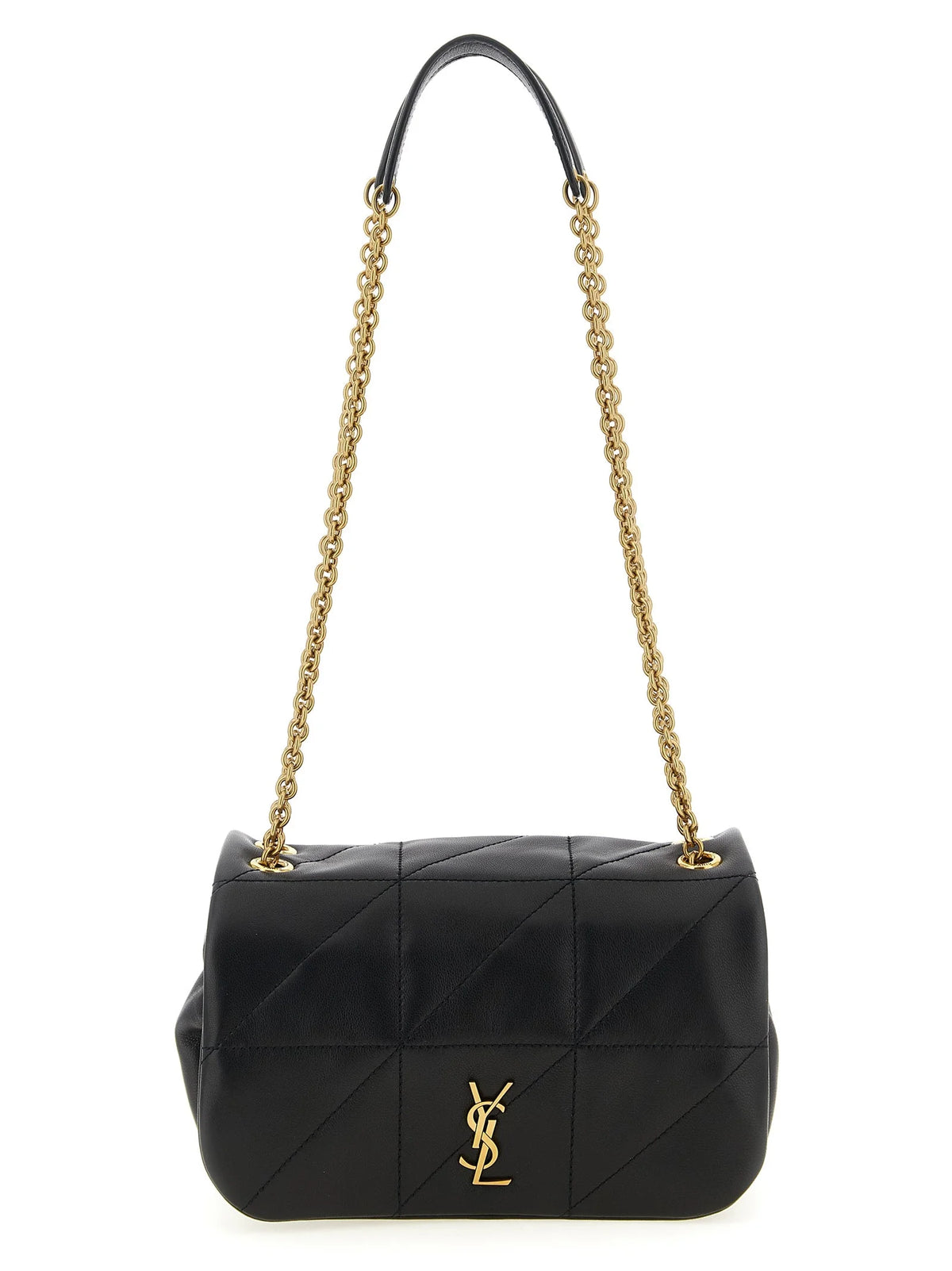 Saint Laurent Black Lamb Leather Shoulder Bag