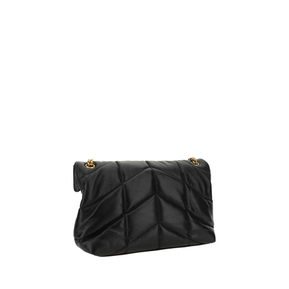 תיק כתף Saint Laurent Black Lamb Leather