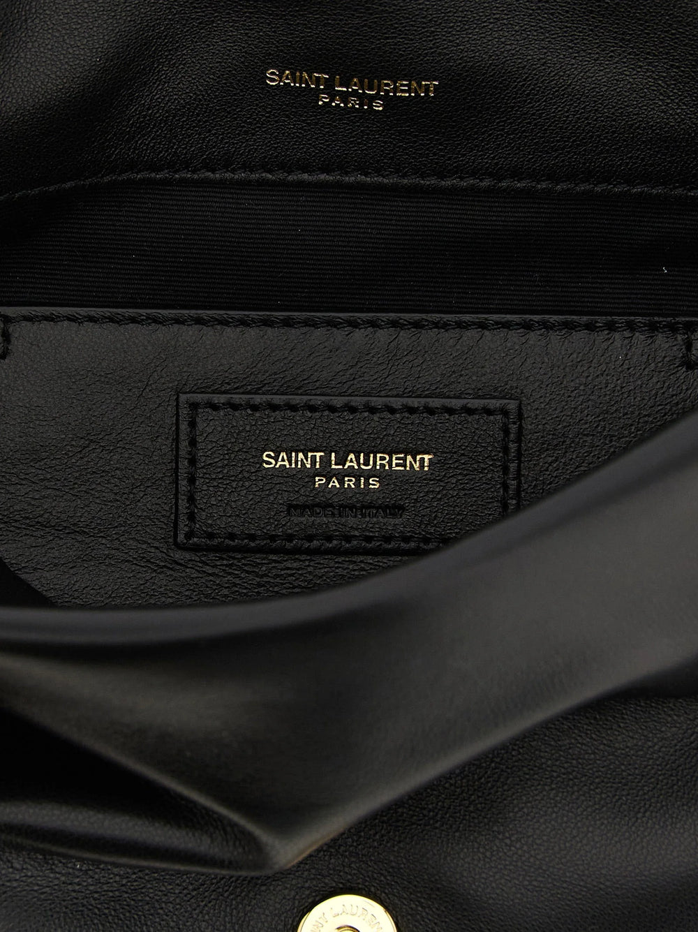 Saint Laurent Black Lamb Leather Shoulder Bag
