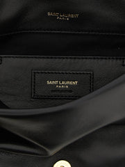 Saint Laurent Black Lamb Leather Shoulder Bag