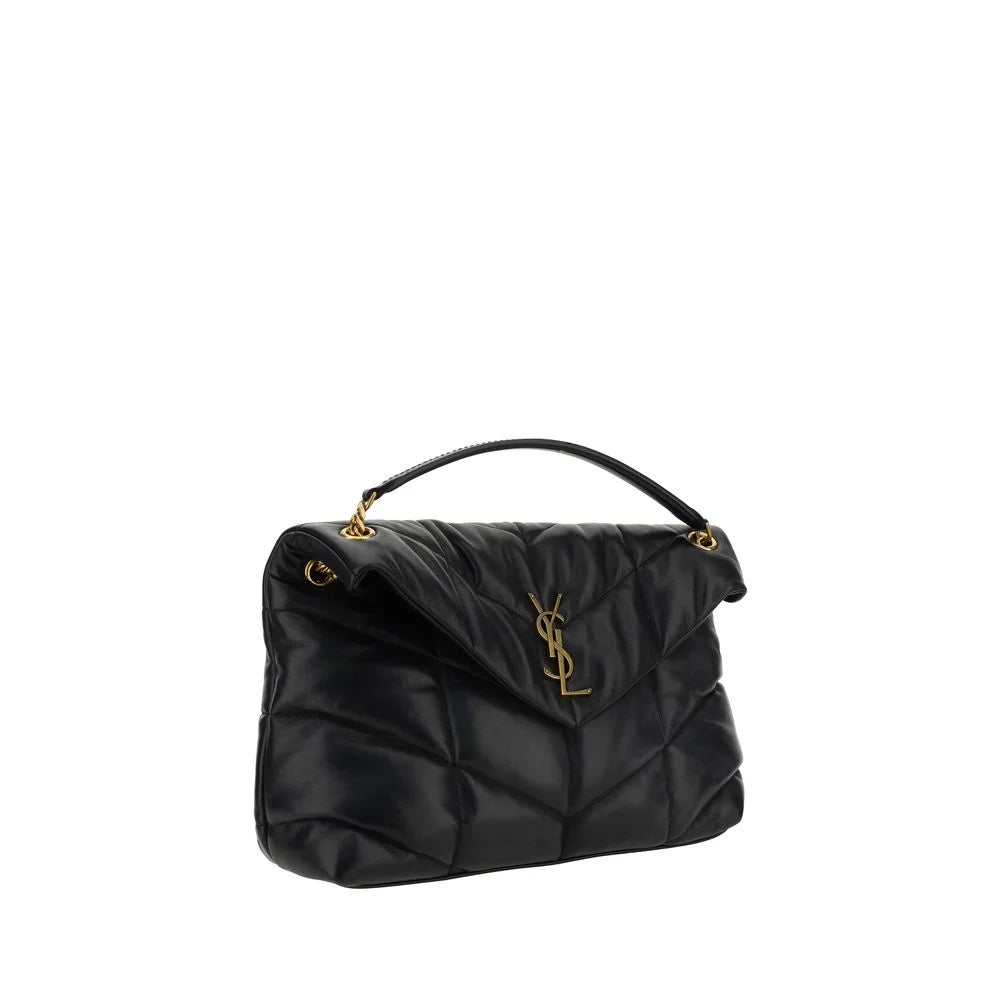 Saint Laurent Black Lamb Leather Shoulder Bag - Shoulder Bags