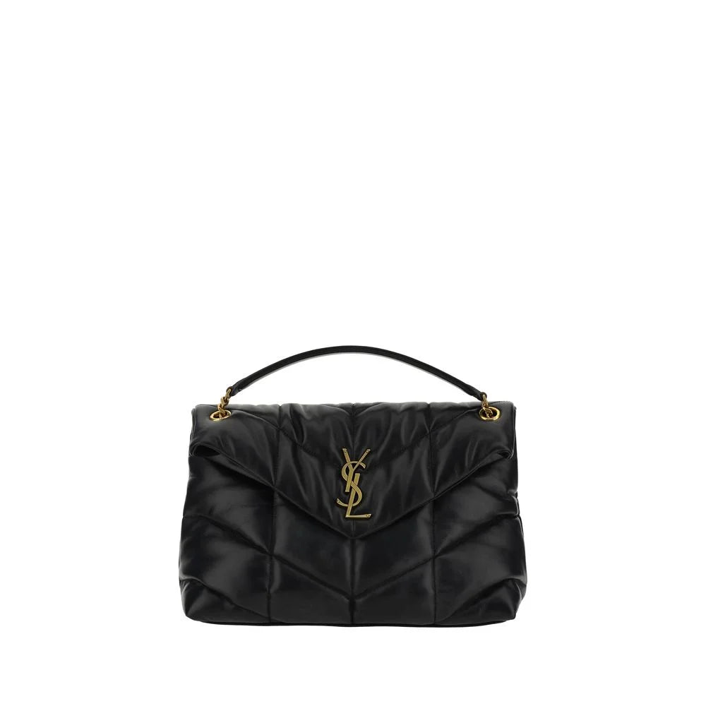 Saint Laurent Black Lamb Leather Shoulder Bag - Shoulder Bags