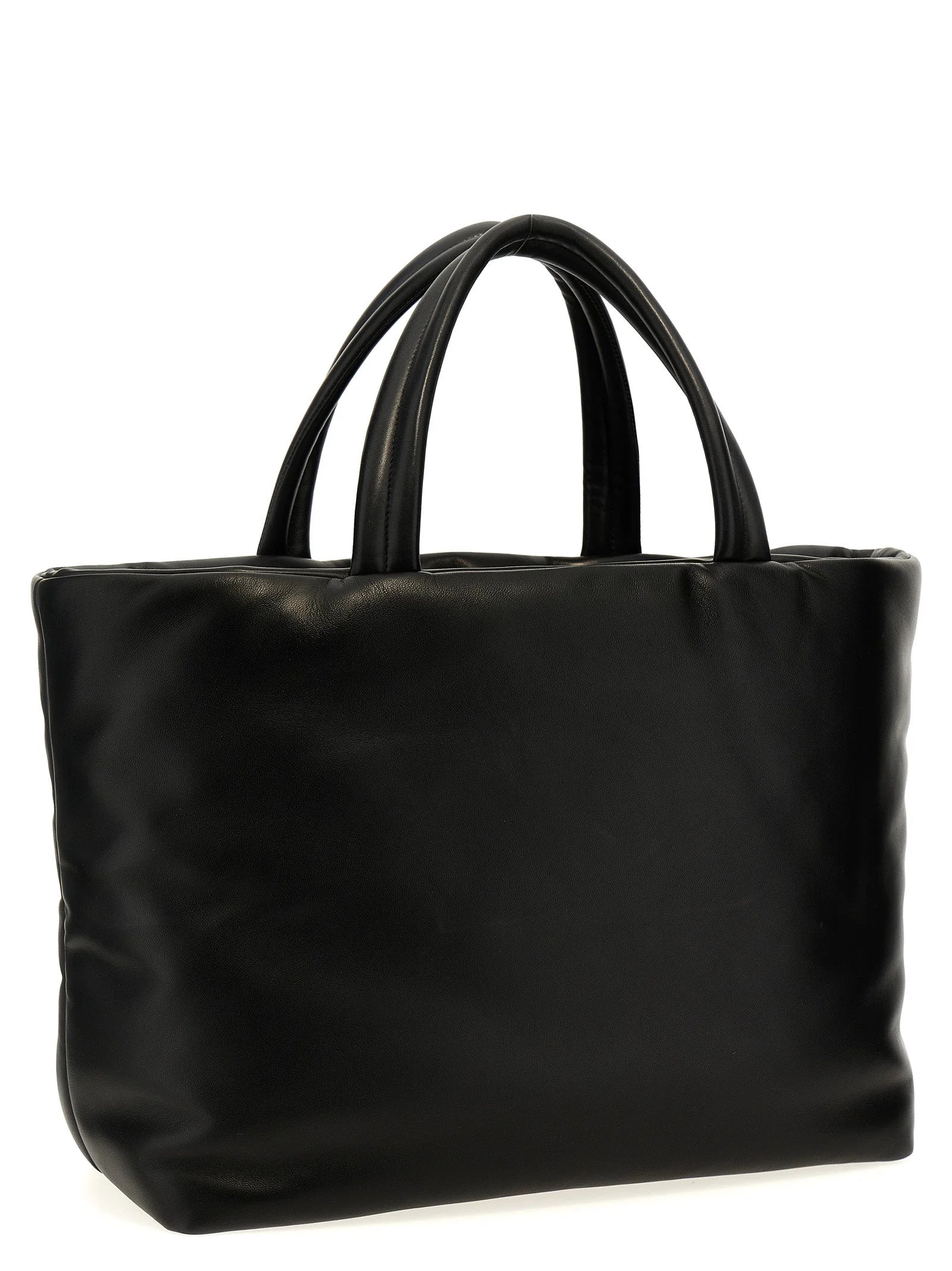 Saint Laurent Black Lamb Leather Tote Bag