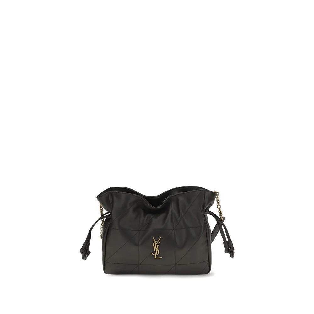 Saint Laurent Black Lamb Ovis Aries Clutch Bag