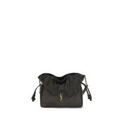 Saint Laurent Black Lamb Ovis Aries Clutch Bag