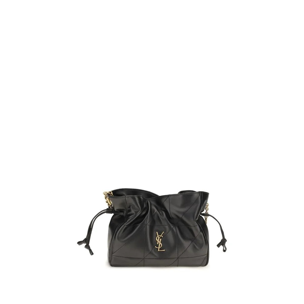 Saint Laurent Sac Bandoulière Ovis Aries Noir en Agneau