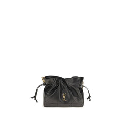 Saint Laurent Sac Bandoulière Ovis Aries Noir en Agneau