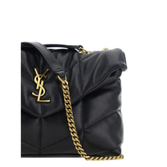 Saint Laurent Black Lamb Ovis Aries Aries Shoulder Bag