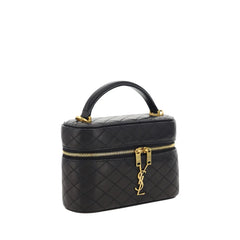 Saint Laurent Black Lamb Ovis Aries Aries Shoulder Bag