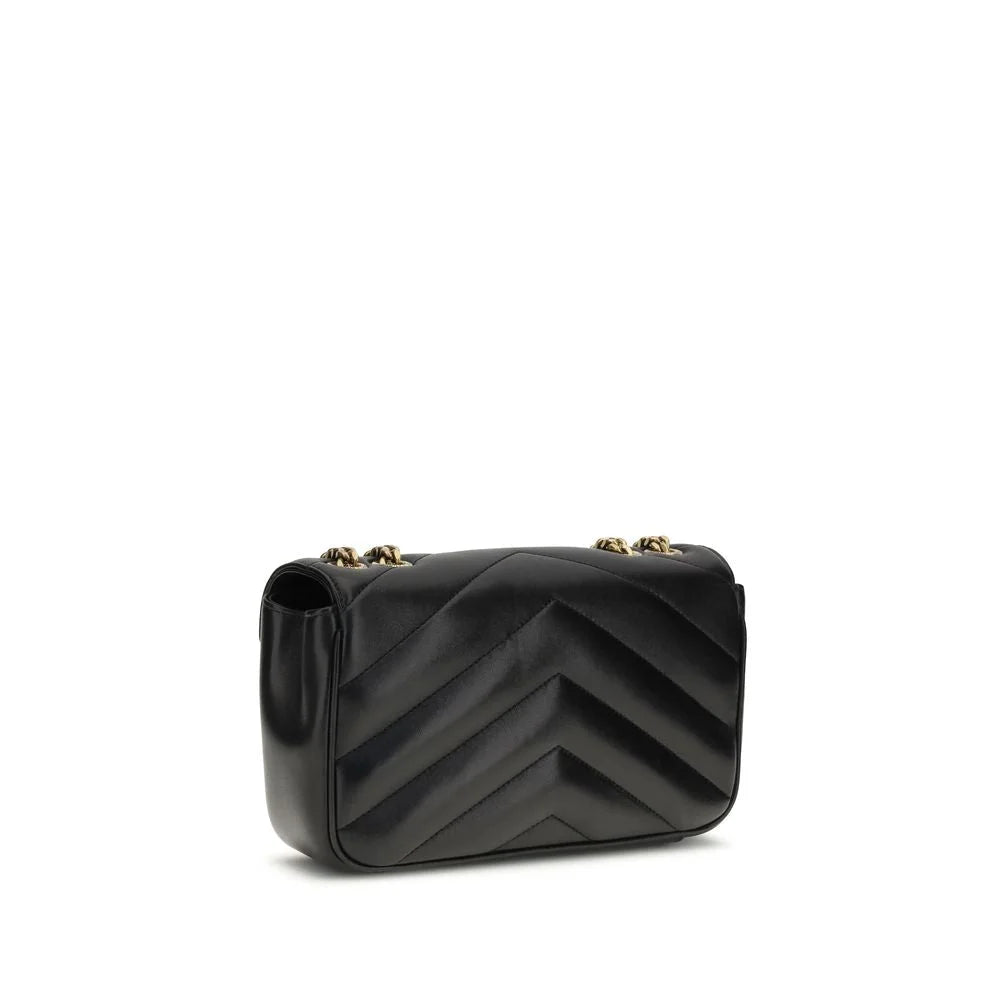 Bolso de Hombro Saint Laurent Negro de Cordero Ovis Aries
