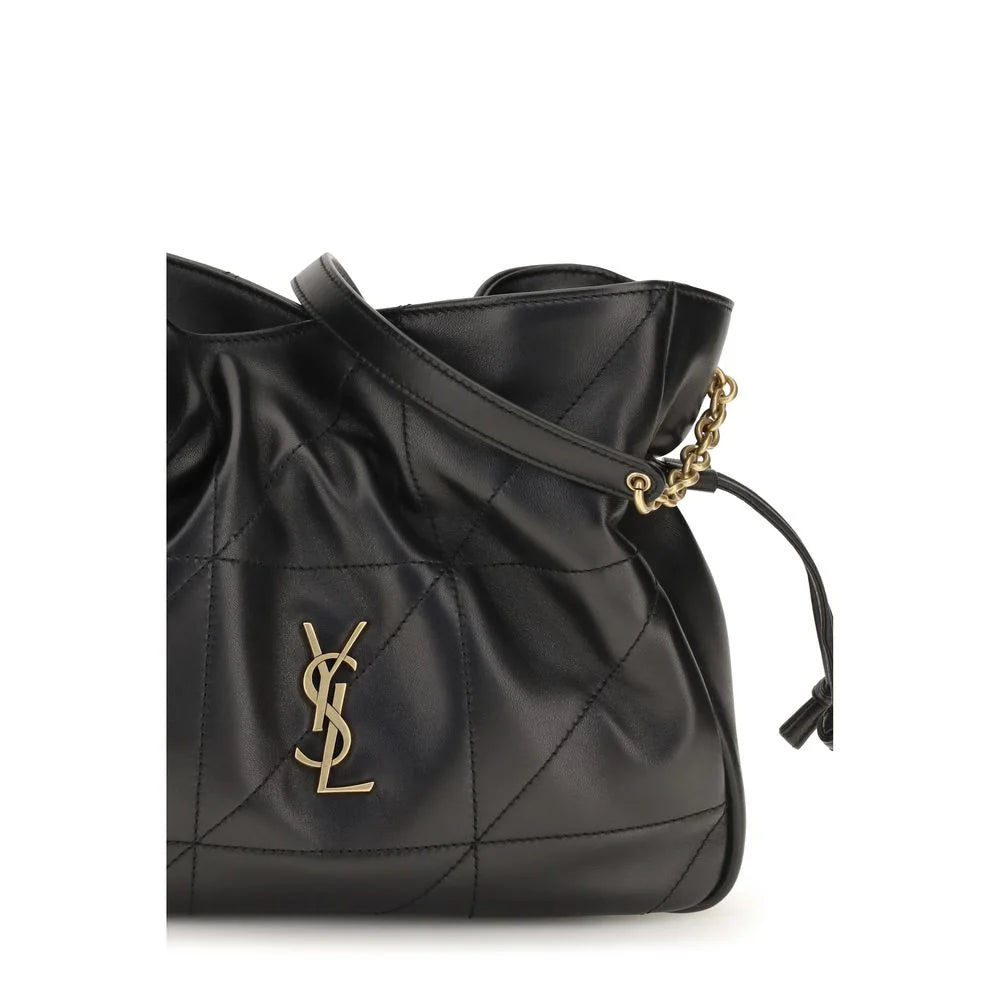 Saint Laurent Sac Bandoulière Ovis Aries Noir en Agneau