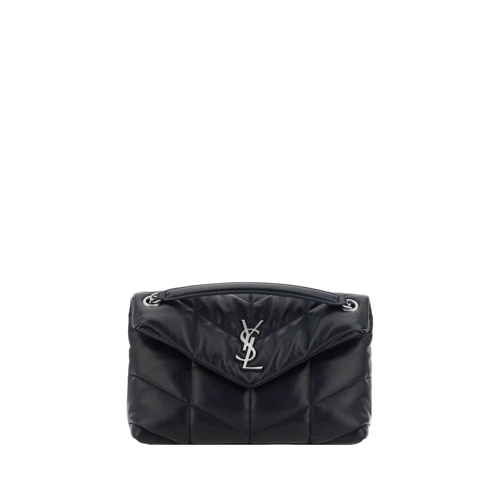 Saint Laurent Black Lamb Ovis Aries Aries Shoulder Bag