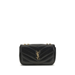 Bolso de Hombro Saint Laurent Negro de Cordero Ovis Aries