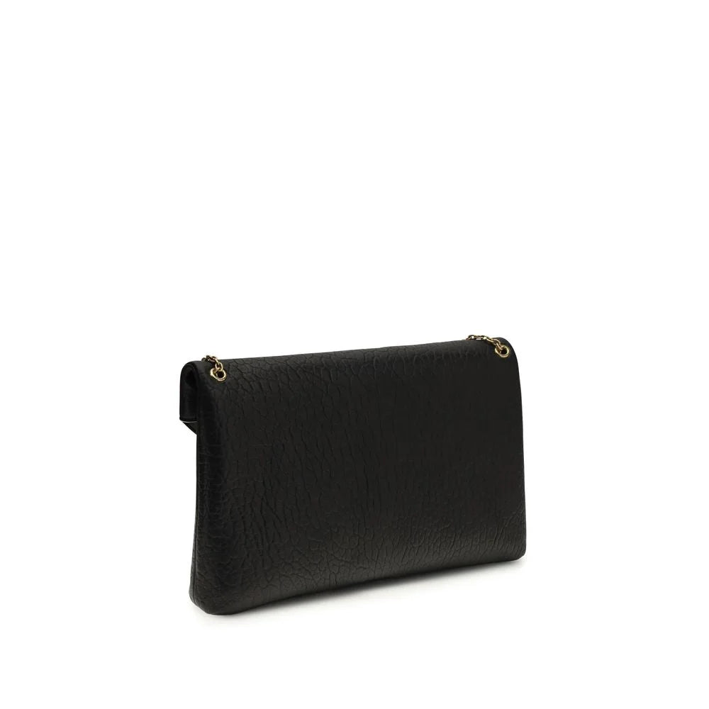 Sac bandoulière Saint Laurent en cuir d’agneau Ovis Aries Aries noir