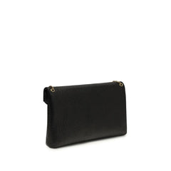 Sac bandoulière Saint Laurent en cuir d’agneau Ovis Aries Aries noir