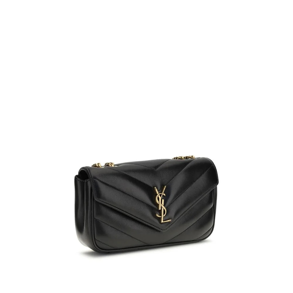Bolso de Hombro Saint Laurent Negro de Cordero Ovis Aries