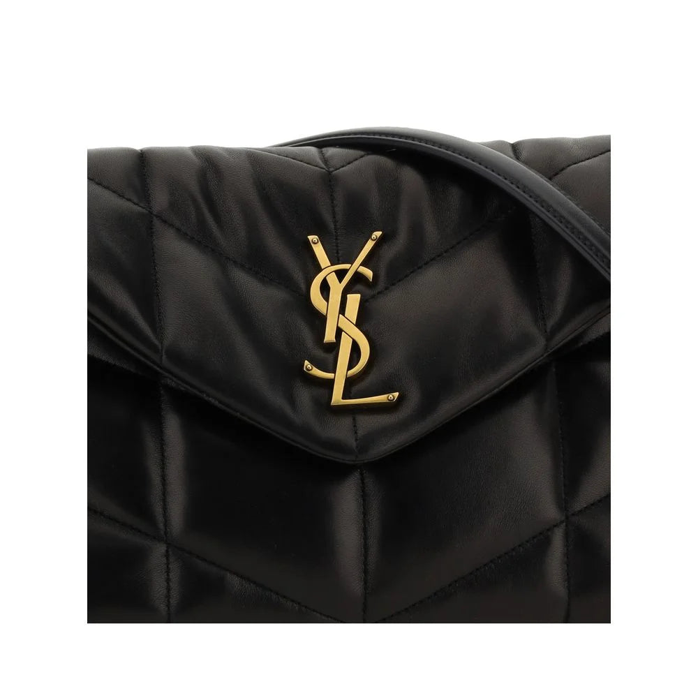 Saint Laurent Black Lamb Ovis Aries Aries Shoulder Bag