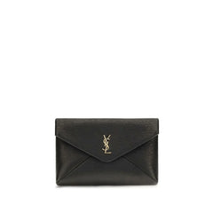 Saint Laurent Black Lamb Ovis Aries Aries Wallet