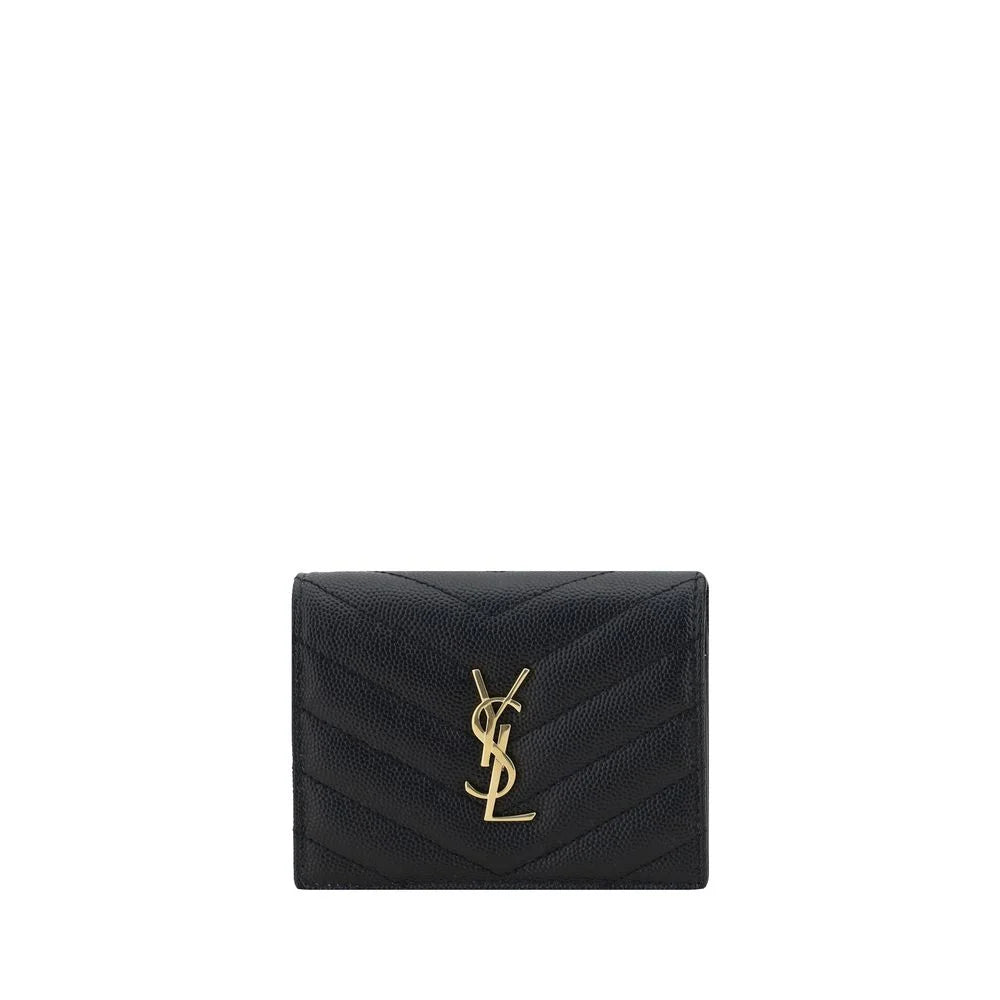 Saint Laurent Black Lamb Ovis Aries Aries Wallet