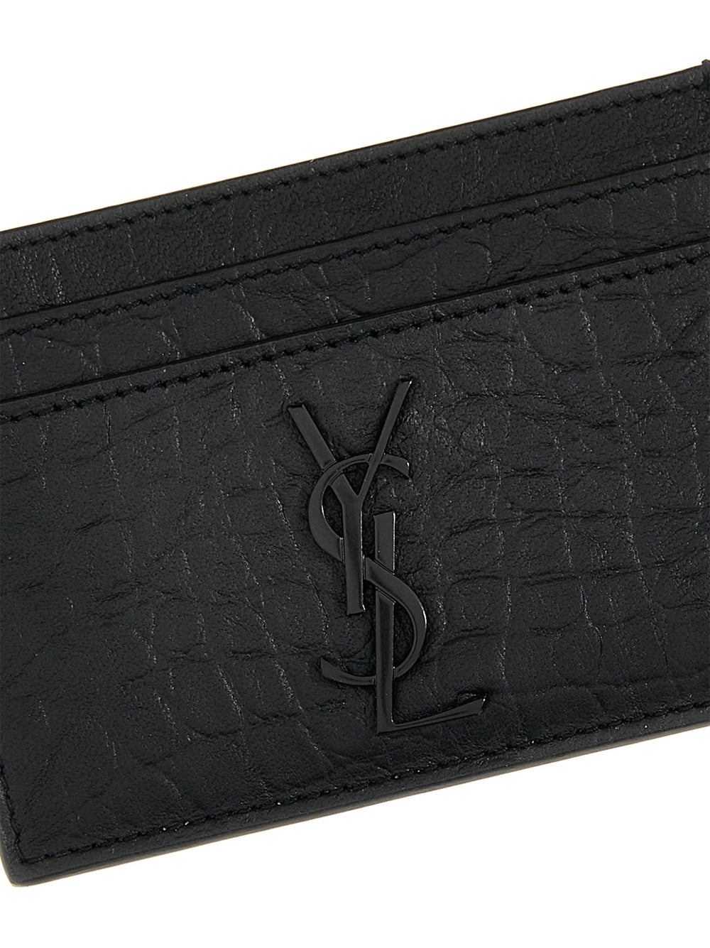 Saint Laurent Black Lambskin Cardholder