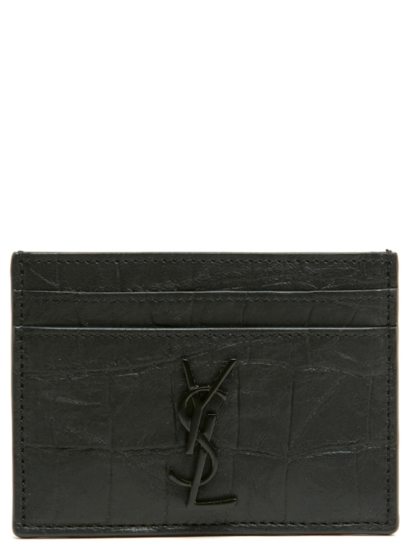 Saint Laurent Black Lambskin Cardholder