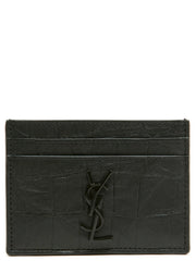 Saint Laurent Black Lambskin Cardholder