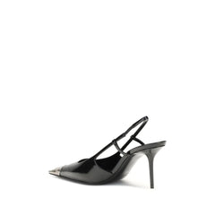 Saint Laurent Black Leather High Heel Pumps - Heels