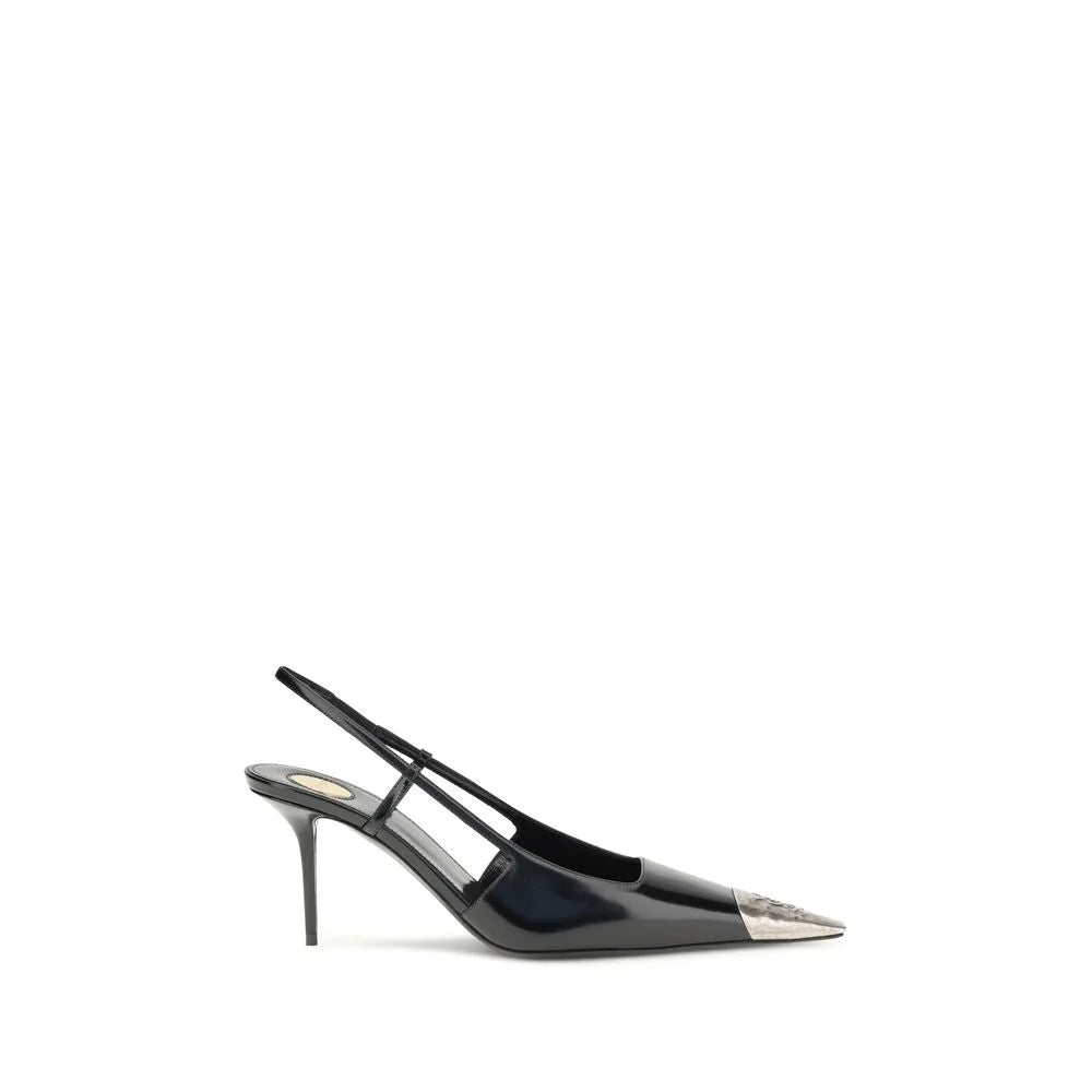 Saint Laurent Black Leather High Heel Pumps - Heels