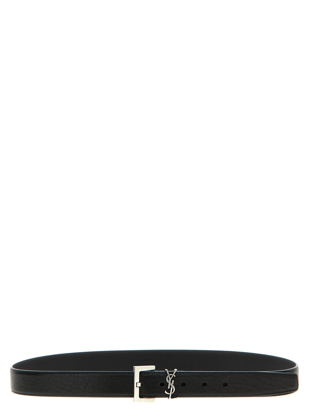 Saint Laurent Black Leather Regular Belt - 90 cm / 36 Inches