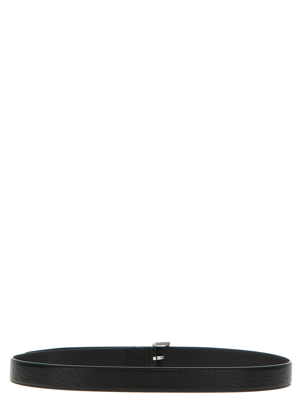 Saint Laurent Black Leather Regular Belt - 90 cm / 36 Inches