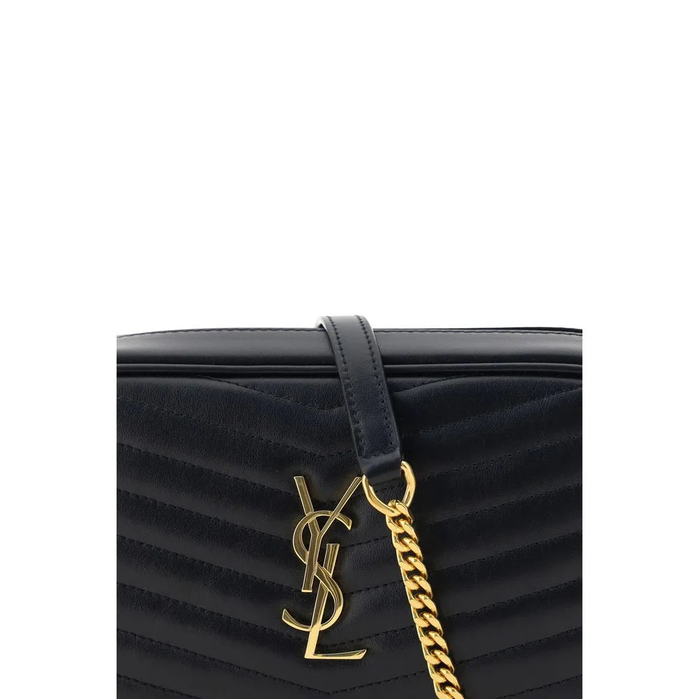 Saint Laurent Black Leather Shoulder Bag
