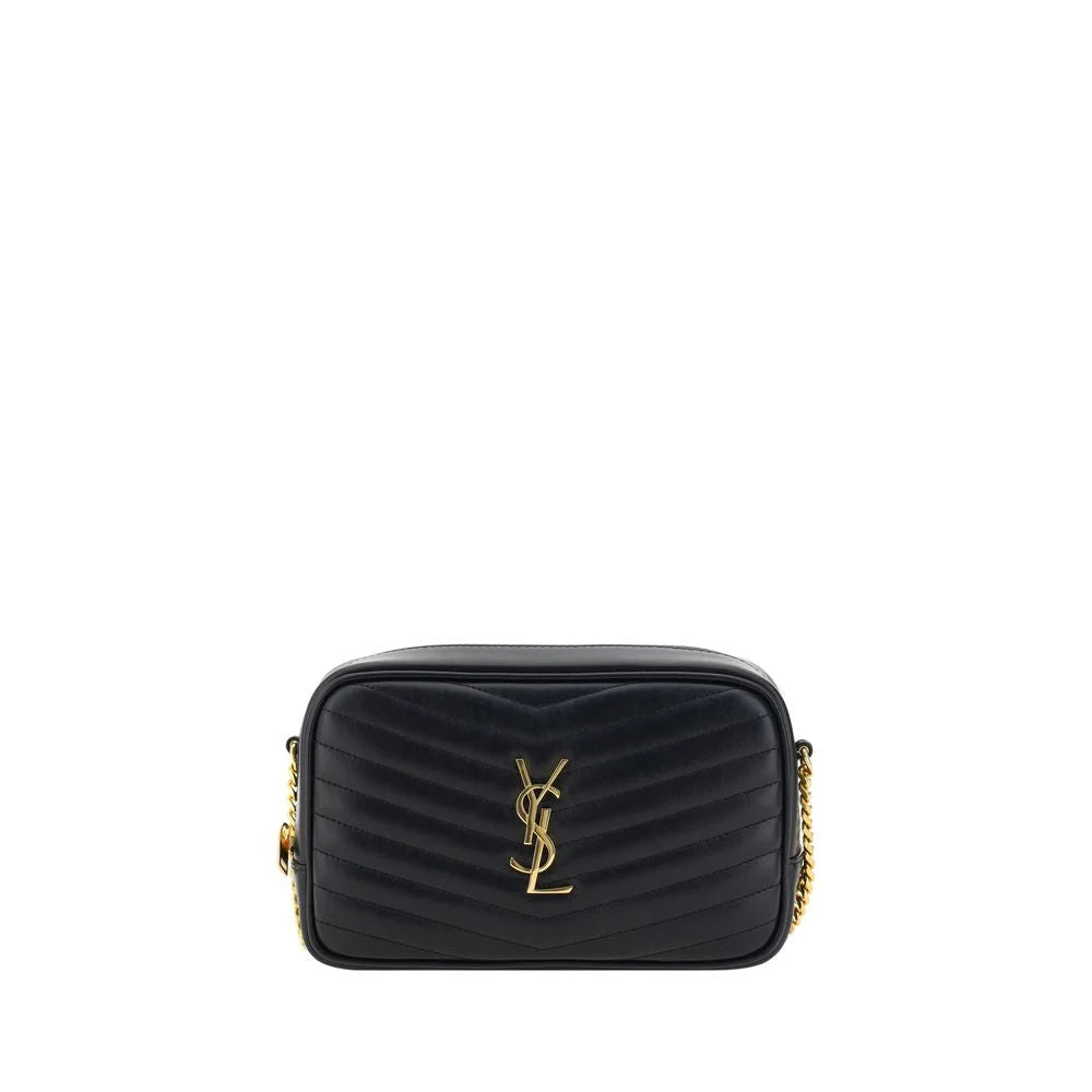 Saint Laurent Black Leather Shoulder Bag