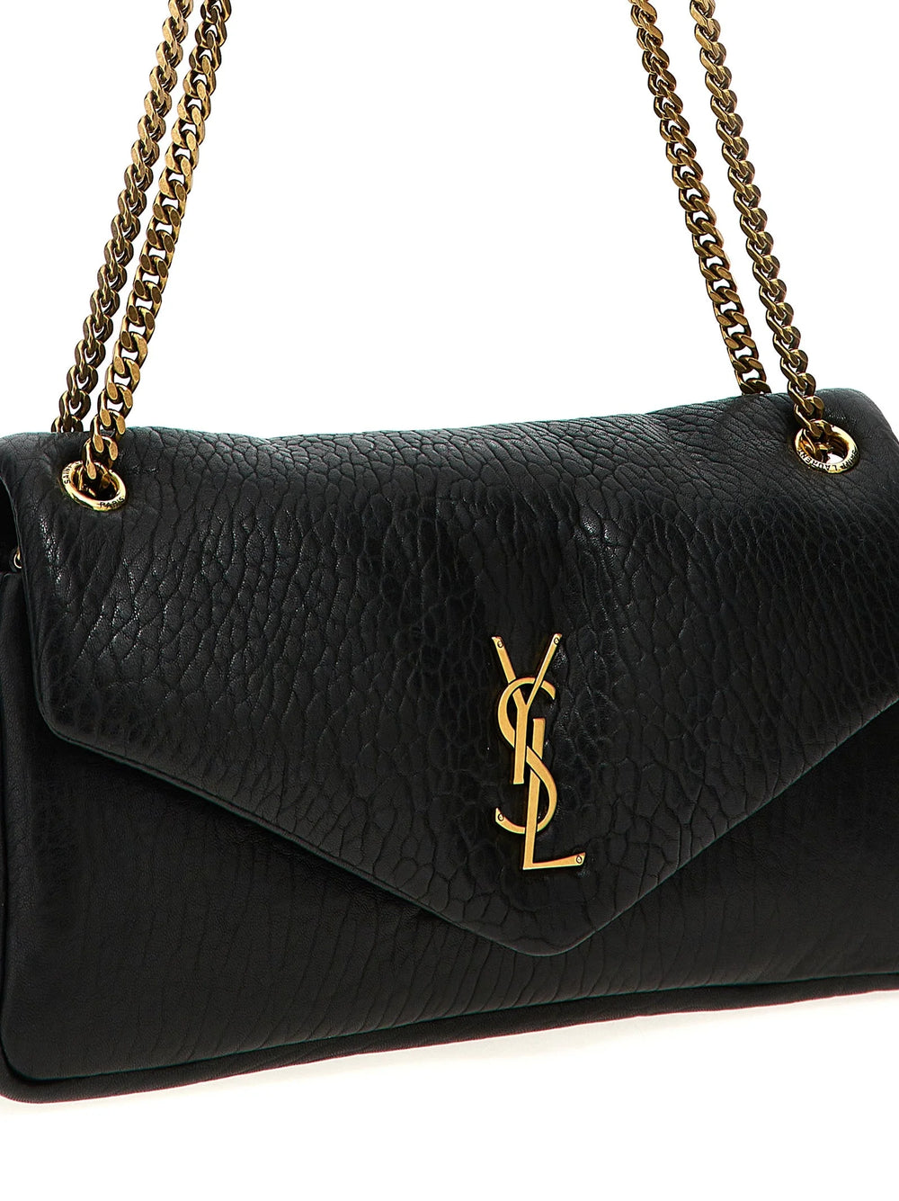 Saint Laurent Black Leather Shoulder Bag